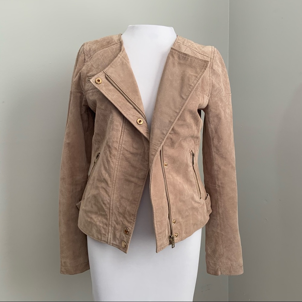 ONLY Stine suede Moto jacket
